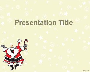 Modello di Babbo Natale felice PowerPoint