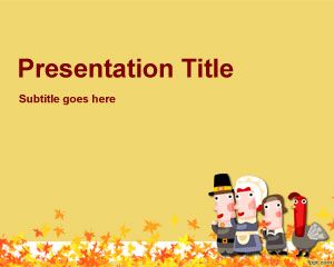 Template Happy Thanksgiving PowerPoint