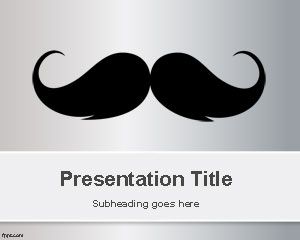 Plantilla de PowerPoint del bigote