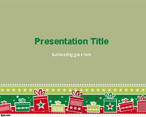 免費聖誕背景的PowerPoint模板