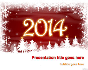 Nuovo Anno 2014 Modello di PowerPoint