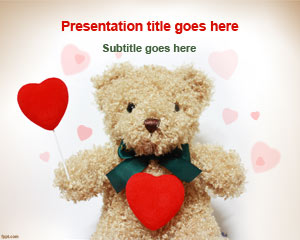 Modèle PowerPoint cadeau romantique