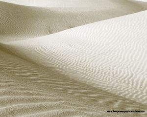 沙漠的PowerPoint模板與砂