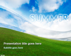 Plantilla de PowerPoint verano