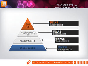Un groupe de combinaison bleu blanc orange du paquet modèle graphique de diapositives télécharger