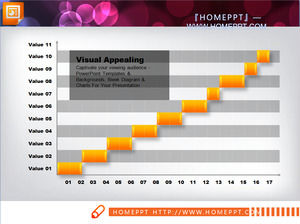 Um bom PowerPoint Gantt de download modelo de gráfico