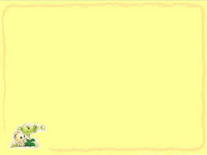 Satu set kuning pucat latar belakang kartun background PowerPoint Template Download