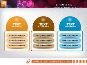 A set of textures with a parallel relationship between PowerPoint chart templates