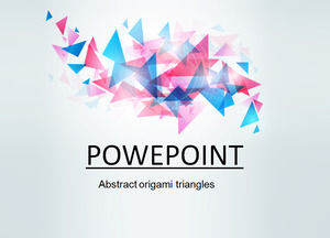 Abstract origami triangles
