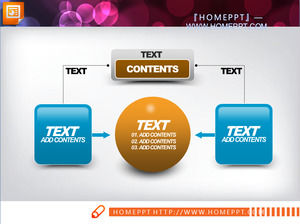 Aggregate relationship PowerPoint chart material free download