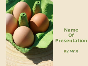 An egg package powerpoint template