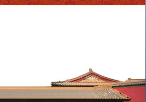 古代中国の建築PPTテンプレートのダウンロード