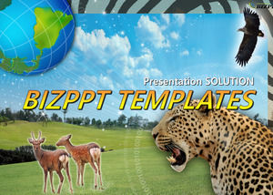 template ppt mondo degli animali