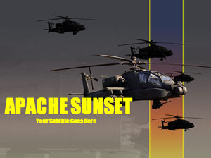 helicóptero Apache PPT Template