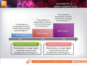 Atmosphérique PPT matériel graphique à barres