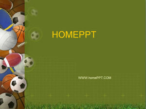 Ball sports sports PPT background template