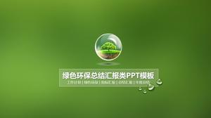 Belo tema de proteção ambiental PPT template