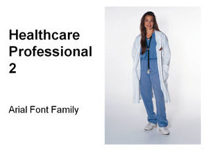 Beautiful female nurse Powerpoint, the Templates