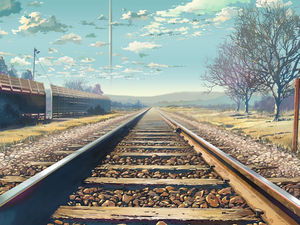 PPT imagen de fondo hermoso fondo de trenes