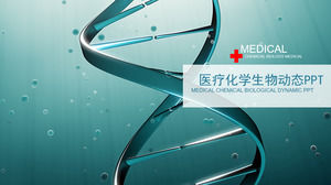Biochemical PPT template for DNA strand background