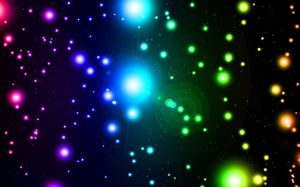 Black background color halo starlight PPT background picture