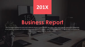 Black European and American flat business PowerPoint templates free download