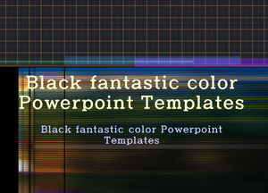 Plantillas Powerpoint negro del color fantástico