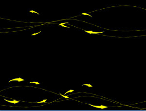 Черная линия загрузки стрелка PPT шаблон анимации
