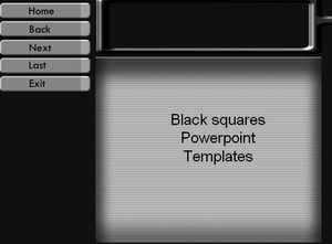 carrés noirs Modèles Powerpoint