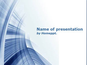蓝色抽象风格的PowerPoint模板