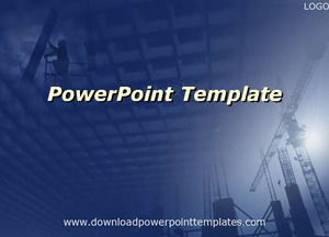 Blue building Powerpoint the Templates