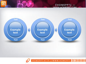 Blue Crystal style PowerPoint Chart Télécharger