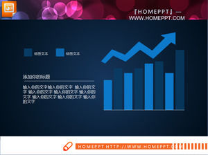 Blu piatto Business Report PPT Charts gratis Download