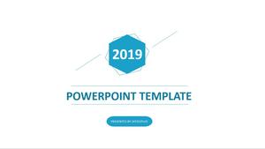 Blue fresh and simple multi-purpose PPT template