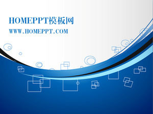 tecnologia de linha azul modelo de PPT de download