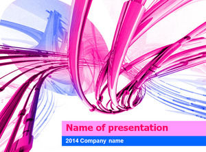 Blaue rosa blenden Stil Muster Powerpoint-Vorlagen