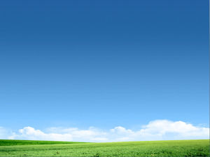 Blue Sky Beyaz Bulut Prairie Slayt Arkaplan Şablon İndir