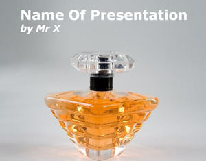 Botella De Perfume plantilla de PowerPoint