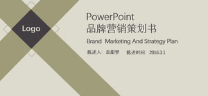 Brand Marketing Plan Book PPT-Vorlage