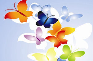 Mariposa del multicolor