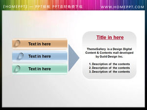 Button text box PPT material download