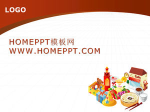 categoria de alimentos dos desenhos animados de download modelo de PPT