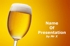 Champagne modello Drink powerpoint