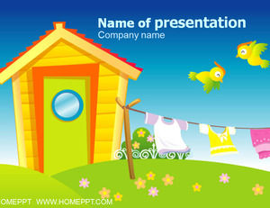 Children cartoon PPT template download