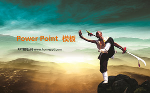 Chineză Kung Fu PowerPoint șablon Descărcați