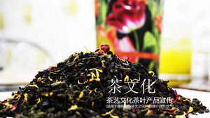 Chinese tea culture of jasmine tea PowerPoint Template