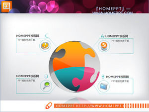 Schließen Puzzle Patterns Diffusion Aggregate Beziehungen PPT-Diagramm-Vorlagen