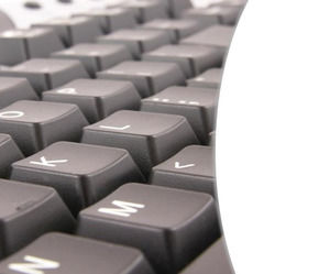 Close Up Image de Clavier d'ordinateur modèle powerpoint