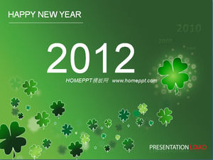 Clover PPT background template