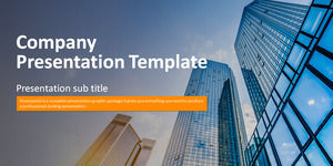 Color European and American wind polygon creative dining PPT template